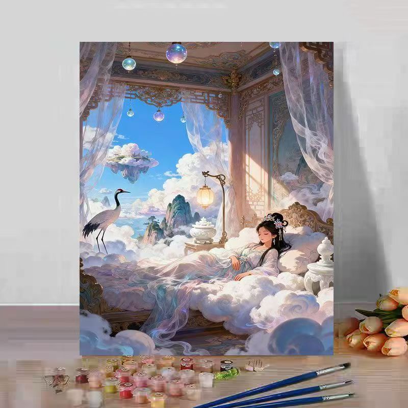 Fantasy Landschaft Malen nach Zahlen Kunstset Brehn