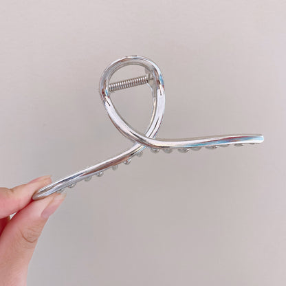 Eleganter Chrome-Haarclip Brehn