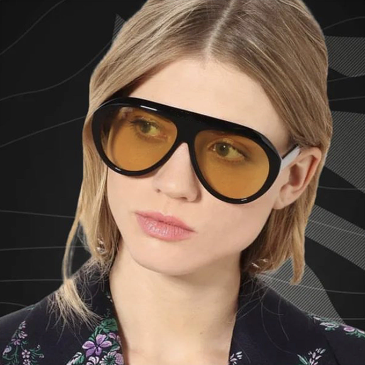 Damen oversized Sonnenbrille mit stilvollem Design und schützendem UV-Filter Brehn