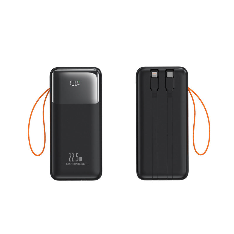 Tragbare Powerbank mit Integriertem Kabelmanagement und Schnellladefunktion Brehn