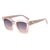 Damen modische quadratische Sonnenbrille mit goldenen Details Brehn