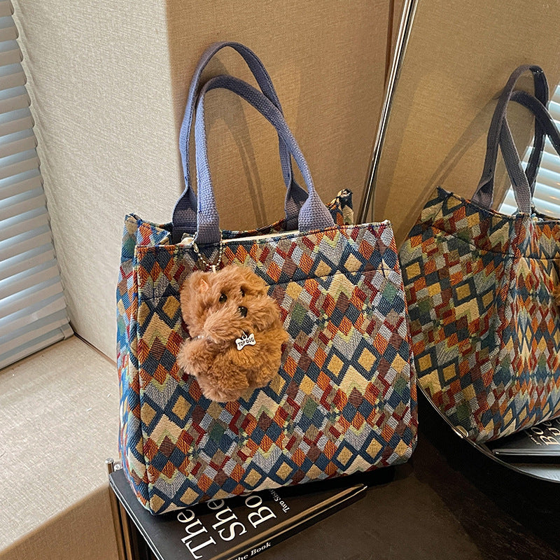 Lustige gemusterte Tote-Tasche