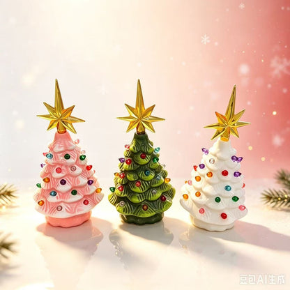 Dekorative Keramische Weihnachtsbaumfigur Brehn
