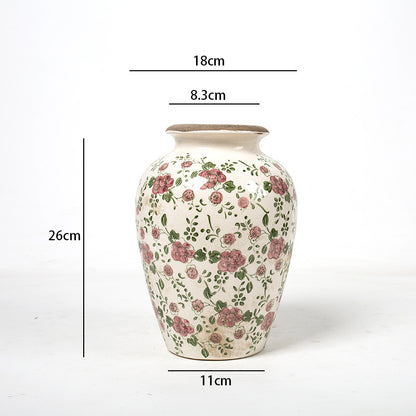 Elegante florale Keramikkaraffe Brehn