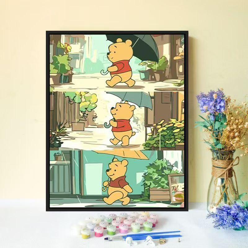 Verspielt Cartoon Bär Kunstdruck Brehn