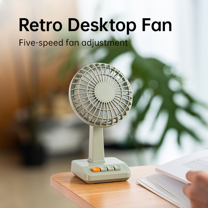 Unisex nan tragbarer wiederaufladbarer ergonomischer Schreibtischventilator mit einstellbarem Neigungswinkel und Mehrgeschwindigkeitsregelung Brehn