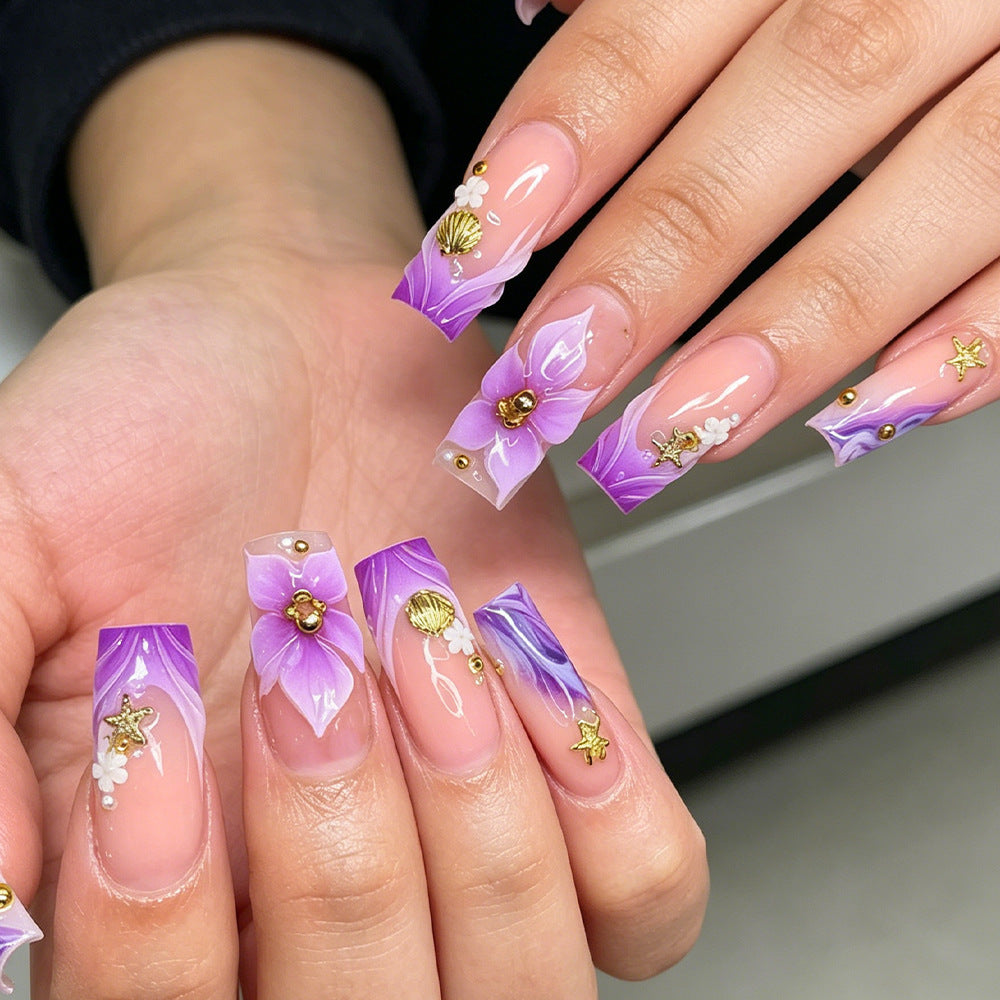 Dekorative Blumen Acryl Nagelkunst Tipps Brehn