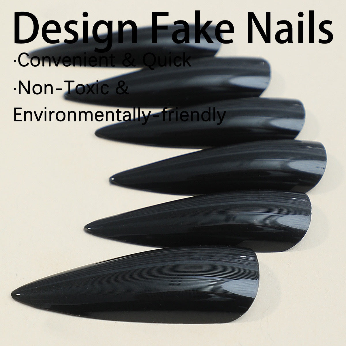 Kunstnagelset mit elegantem spitzen Design Brehn
