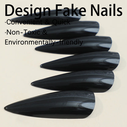 Kunstnagelset mit elegantem spitzen Design Brehn