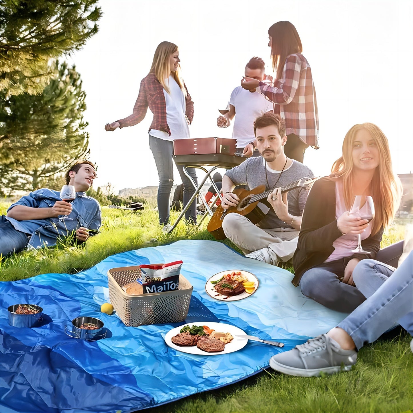 Unisex Picknickdecke mit wasserabweisendem Material Brehn