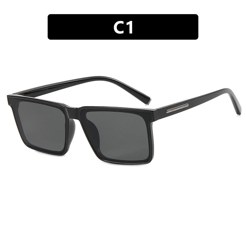 Damen quadratische Sonnenbrille mit modernem, robustem Kunststoffrahmen Brehn