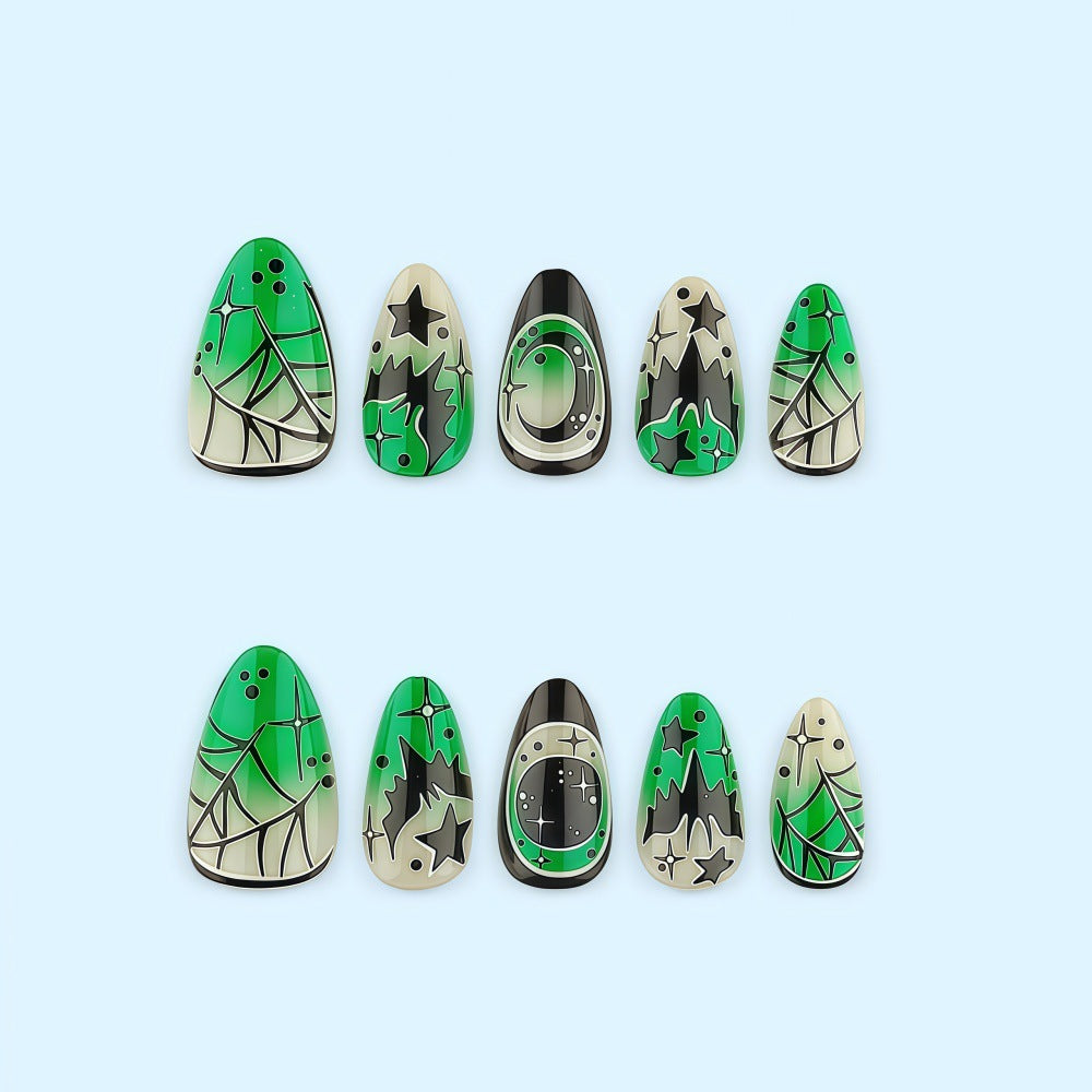 Kreative Kunstnägel im Halloween-Design Brehn