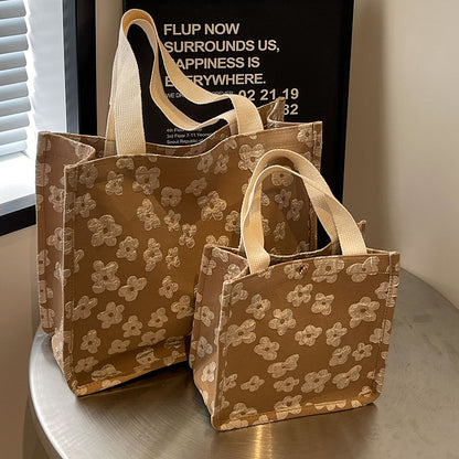 Blumenmuster Mini Tote Bag