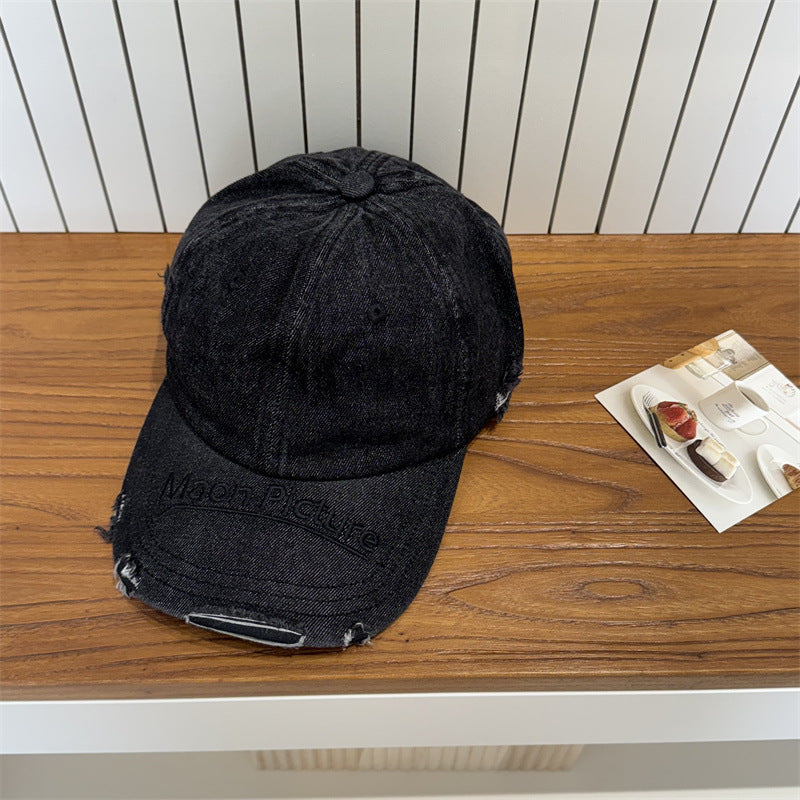 Damen Destroyed Denim Baseball Cap Brehn 1783922478