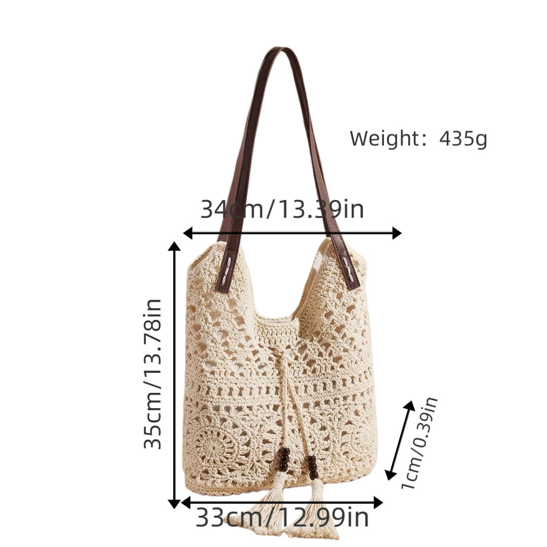 Handgefertigte Makramee Strandtasche Brehn