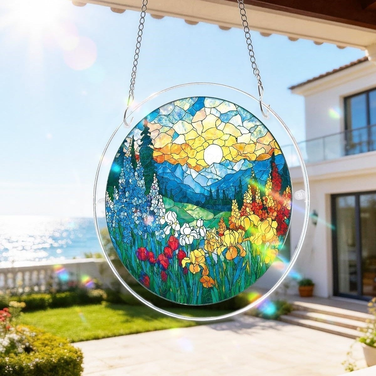 Buntglas Wandbehang Brehn