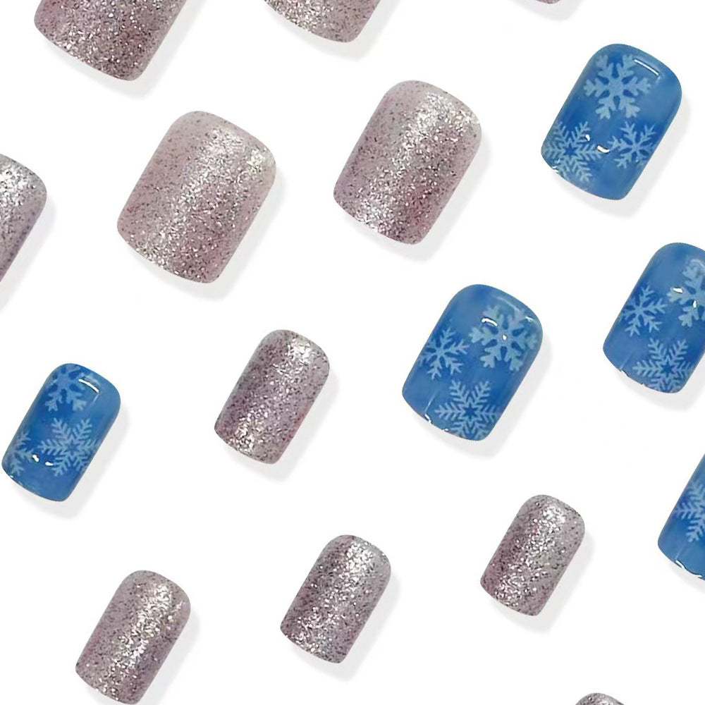 Winter-Themen Druck-Nagelkunst Brehn