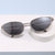 Trendige Cat-Eye Sonnenbrille mit Metallic Rahmen Brehn