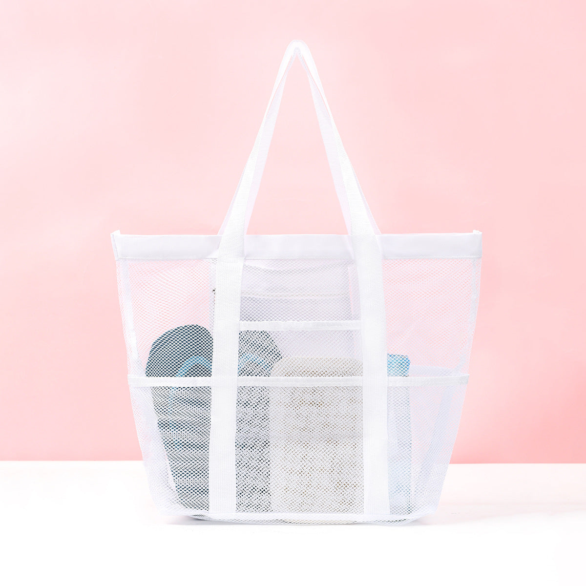 Geräumige Freizeit-Strandtasche Aus Netzgewebe Brehn