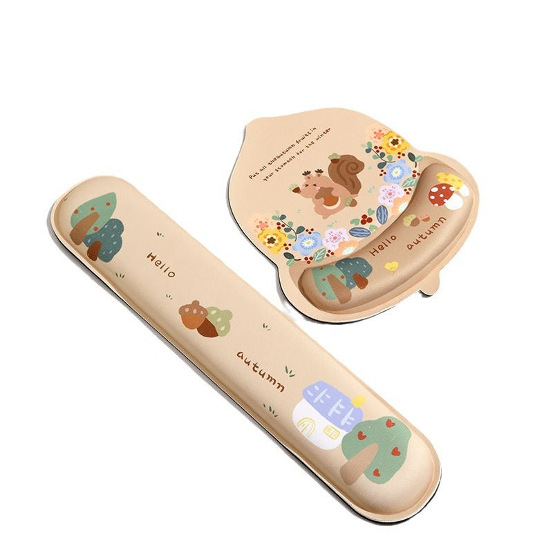 Blumen-Themen Ergonomische Maus Handballenauflage