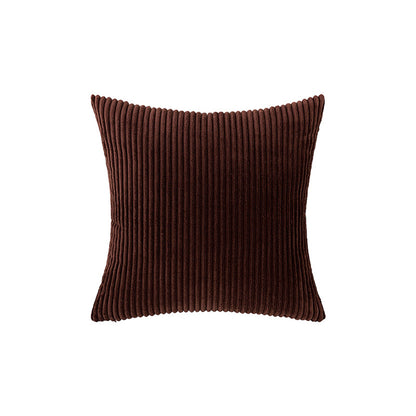 Corduroy Rippierter Quadratischer Akzentkissenbezug mit tiefem Kanaltextur und verdecktem Reißverschluss
