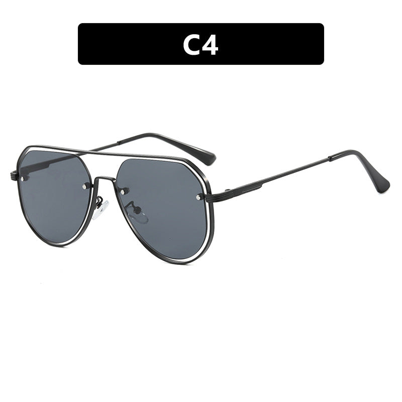 Damen stylische Piloten-Sonnenbrille mit innovativem Design und UV-Schutz Brehn