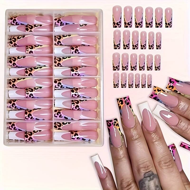 Stylisches Druck-Nagel-Set mit Leoparden-Design Brehn