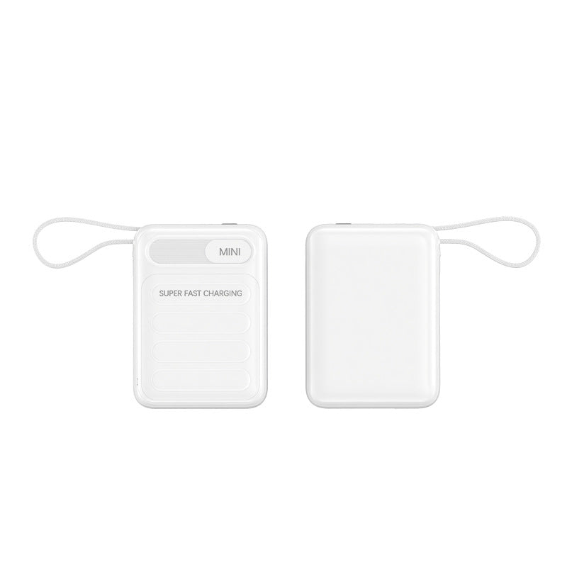 Tragbare Powerbank mit Integrierten Schnellladekabeln und Digitaler Ladestandanzeige Brehn