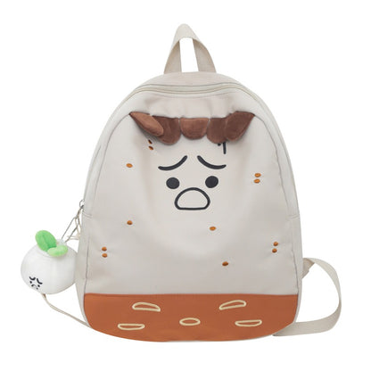 Verspielter Rucksack im Cartoon-Thema
