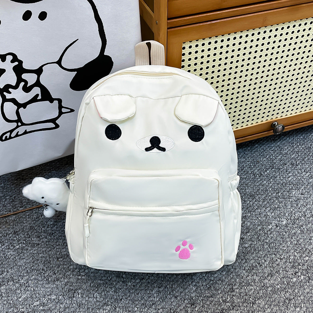 Niedlicher Tiergesicht Plüsch Rucksack Brehn
