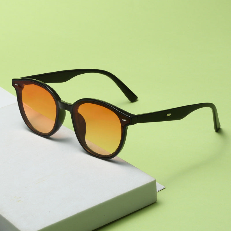 Damen Modische Sonnenbrille mit trendigem, rundem Rahmen und UV-Schutz Brehn