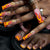 Flammenmuster Press-On Nagelkunst Brehn
