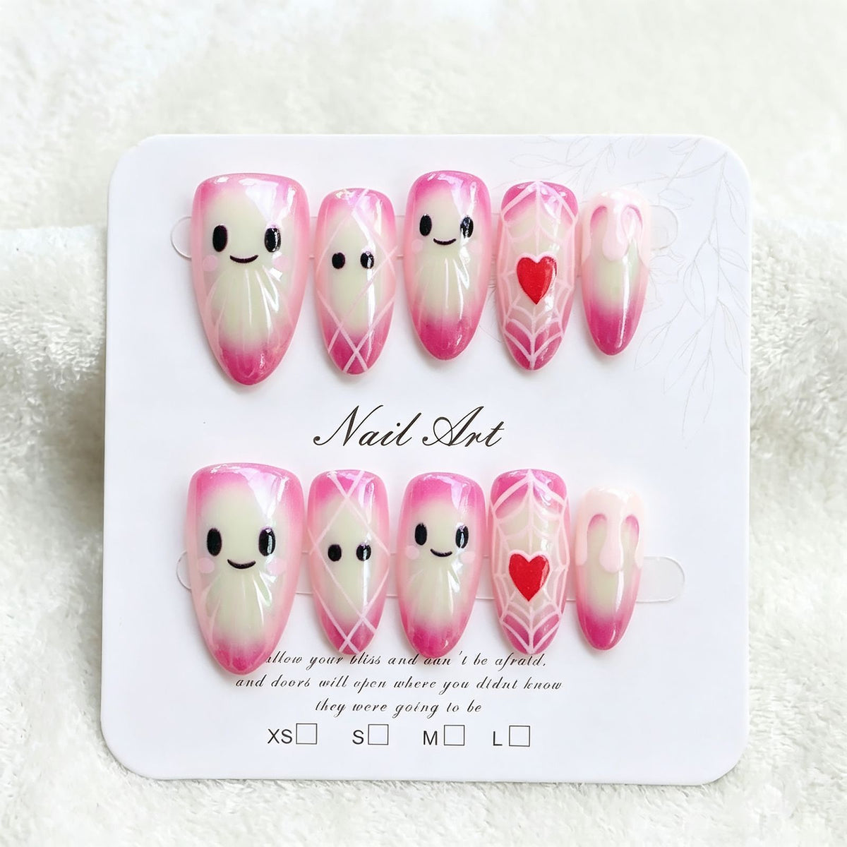 Verspielt Charakter Press-On Nail Art Set Brehn