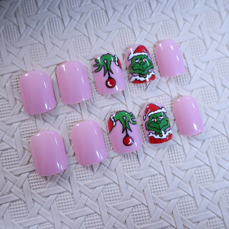 Holiday Grinch Nagelkunst Design Brehn