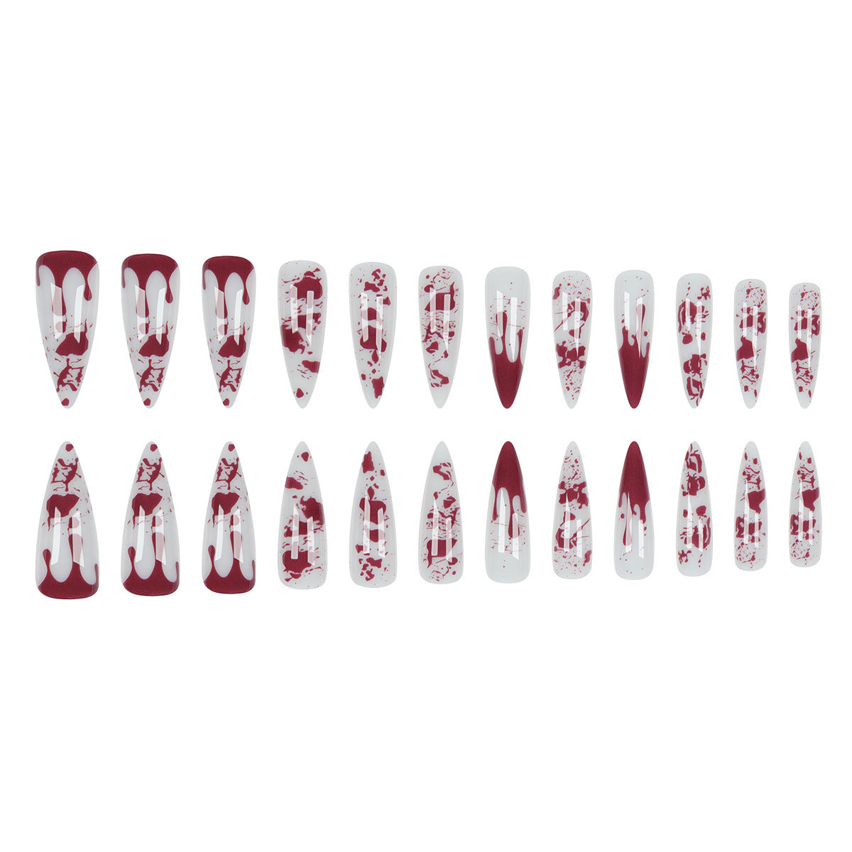Gothic Blood-Drip Stiletto Nägel Brehn