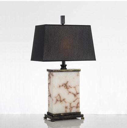 Zeitgenössische Marmor- und Stofftischlampe