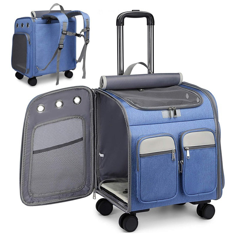 Multifunktionale Reisetasche mit Rollen und Fächern Brehn