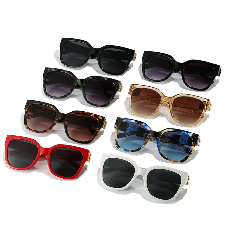 Damen edle Oversized Sonnenbrille mit luxuriösem Metall-Akzent Brehn