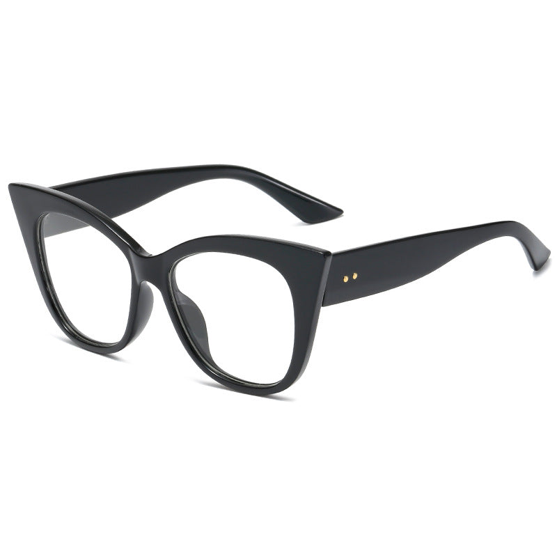 Damen extravagante Cat-Eye-Sonnenbrille mit verspiegelten Gläsern Brehn