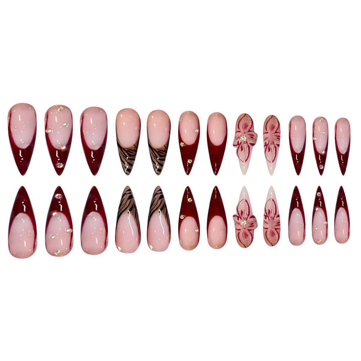 Premium Künstlerische Stiletto Nagelverstärkungen Brehn