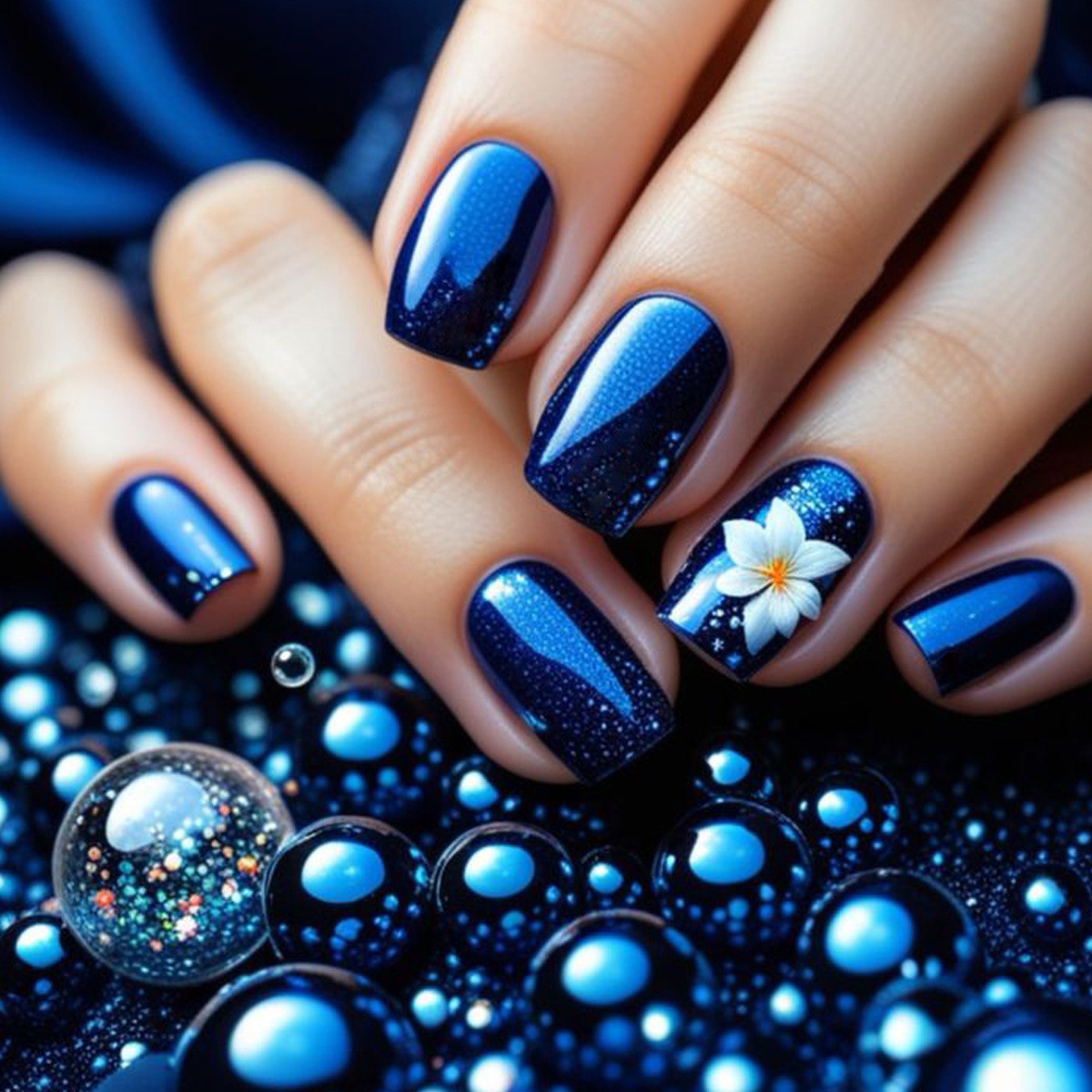 Dekoratives Florales Nagelkunstset Brehn