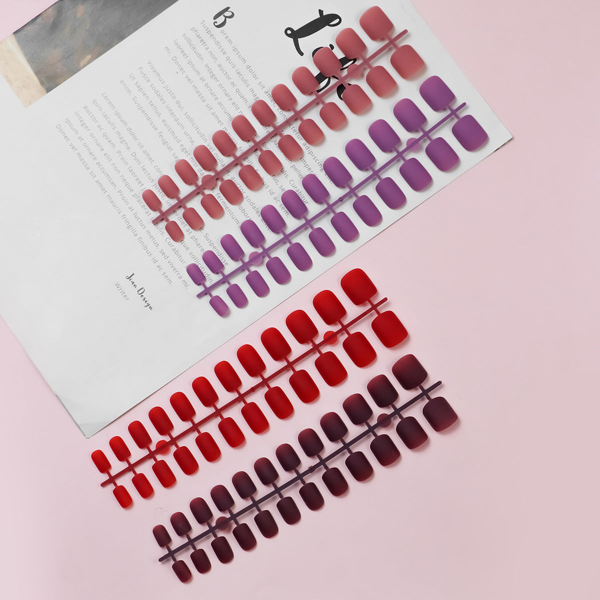 Matte Finish Press-On Nail Tips Brehn
