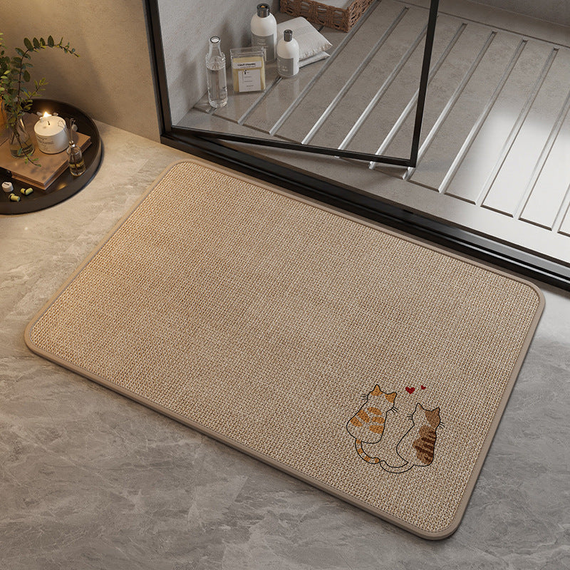 Dekorative katzenmotivierte Badematte Brehn