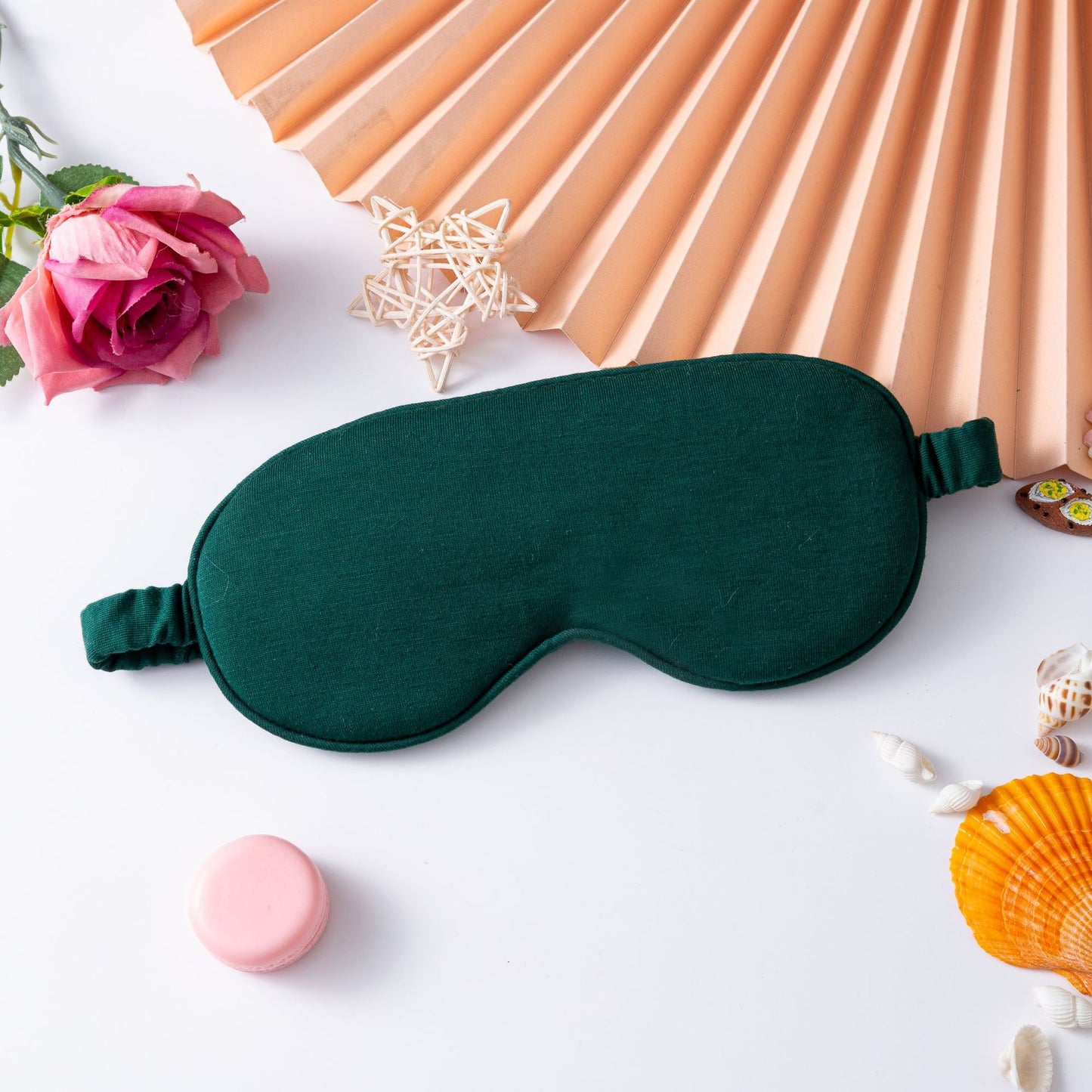 Damen nan leichte Baumwoll Schlafmaske mit ergonomischer Polsterung und elastischem Komfortband Brehn