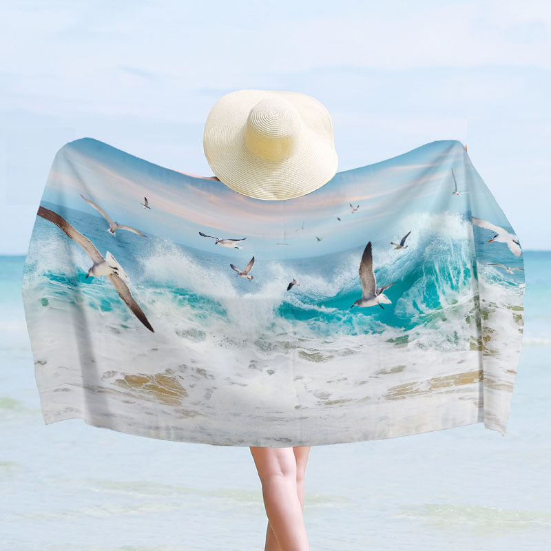Strandtuch mit maritimem Design Brehn