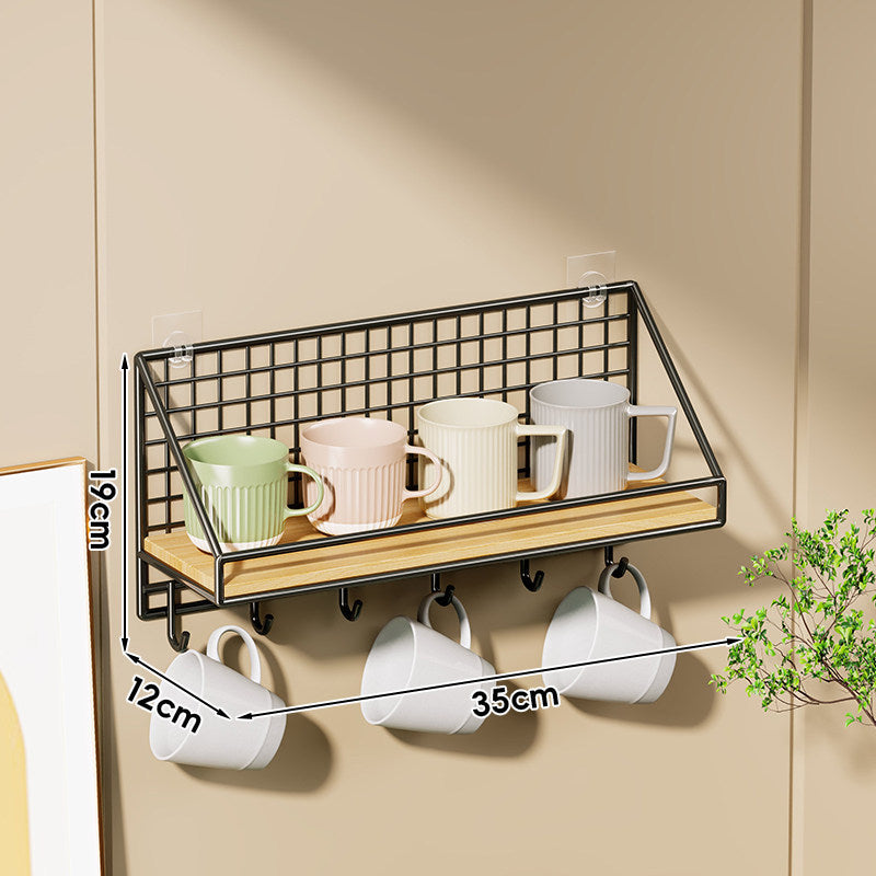 Wandmontierter Küchen-Organizer-Regal