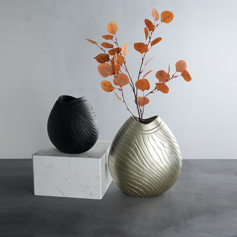 Dekorative Zeitgenössische Texturierte Vase