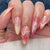 Florale dekorative Acryl-Nagelverzierung Brehn