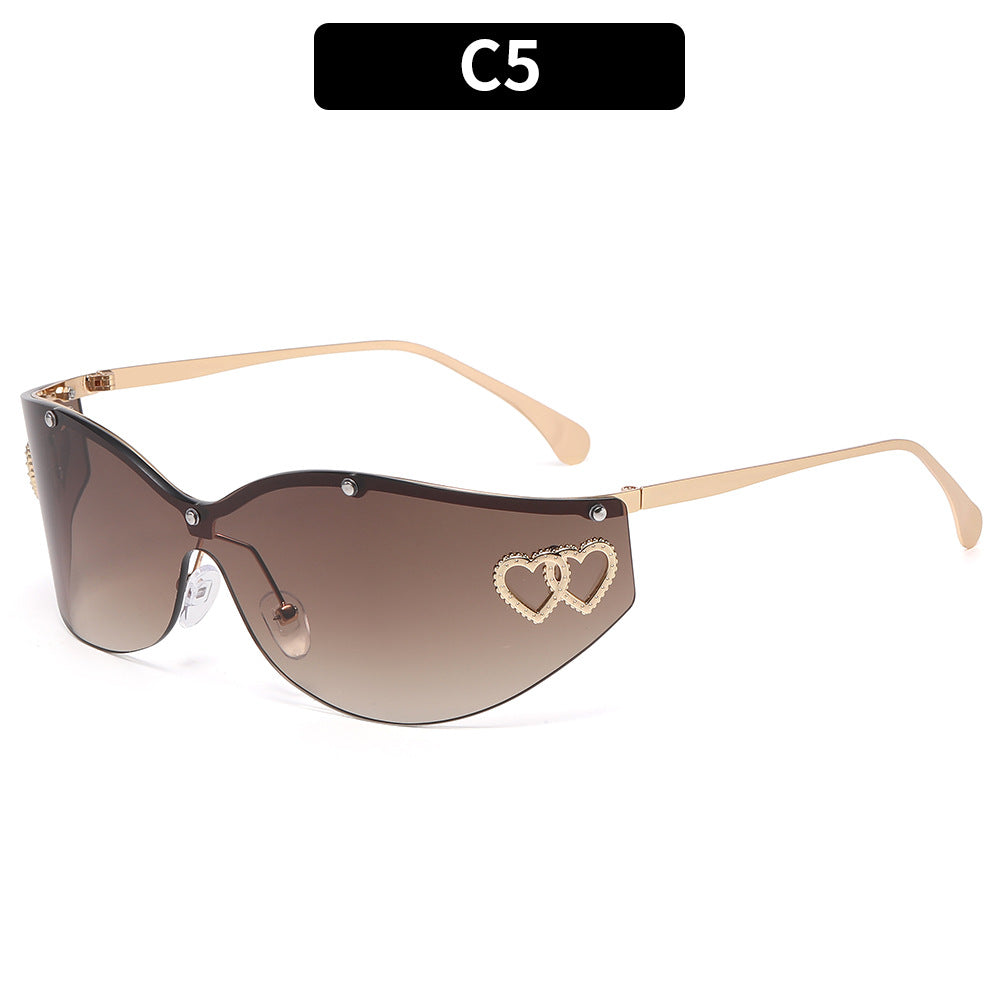 Chic Fashion Schild Sonnenbrillen