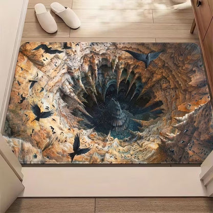 Künstlerische 3D Höhlen-Szene Bereichsmatte Brehn